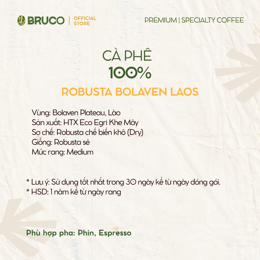 N05 - 5000g - Cà Phê Rang Mộc Nguyên Chất Robusta Lào - Pha Phin & Pha Máy - Ảnh 2