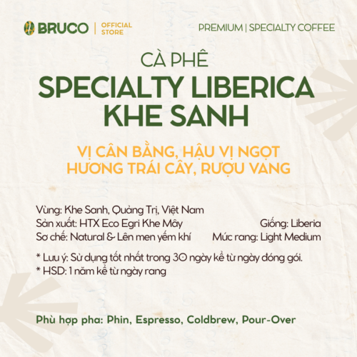 Alternative view of N08 - 1000g - Speicialty Liberica Khe Sanh - Cà Phê Đặc sản Rang Mộc Nguyên Chất