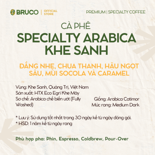 Alternative view of N07 - 1000g - Specialty Arabica Khe Sanh - Cà Phê đặc sản Rang Mộc Nguyên Chất